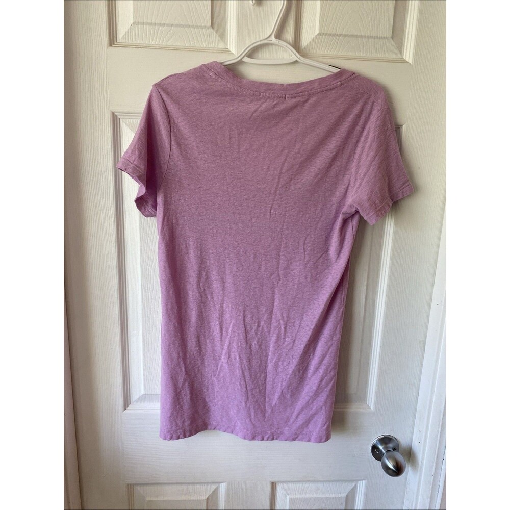 James Perse Standard T Shirt Women’s Size 2 Short Sleeve Scoop Neck Lilac - Picture 6 of 11